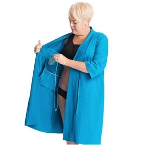 Brobe XL Surgery Recovery Robe in blue womens 12/14